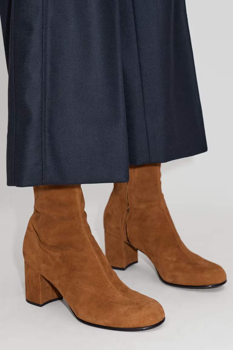 60s Suede High Ankle Boot&nbsp;