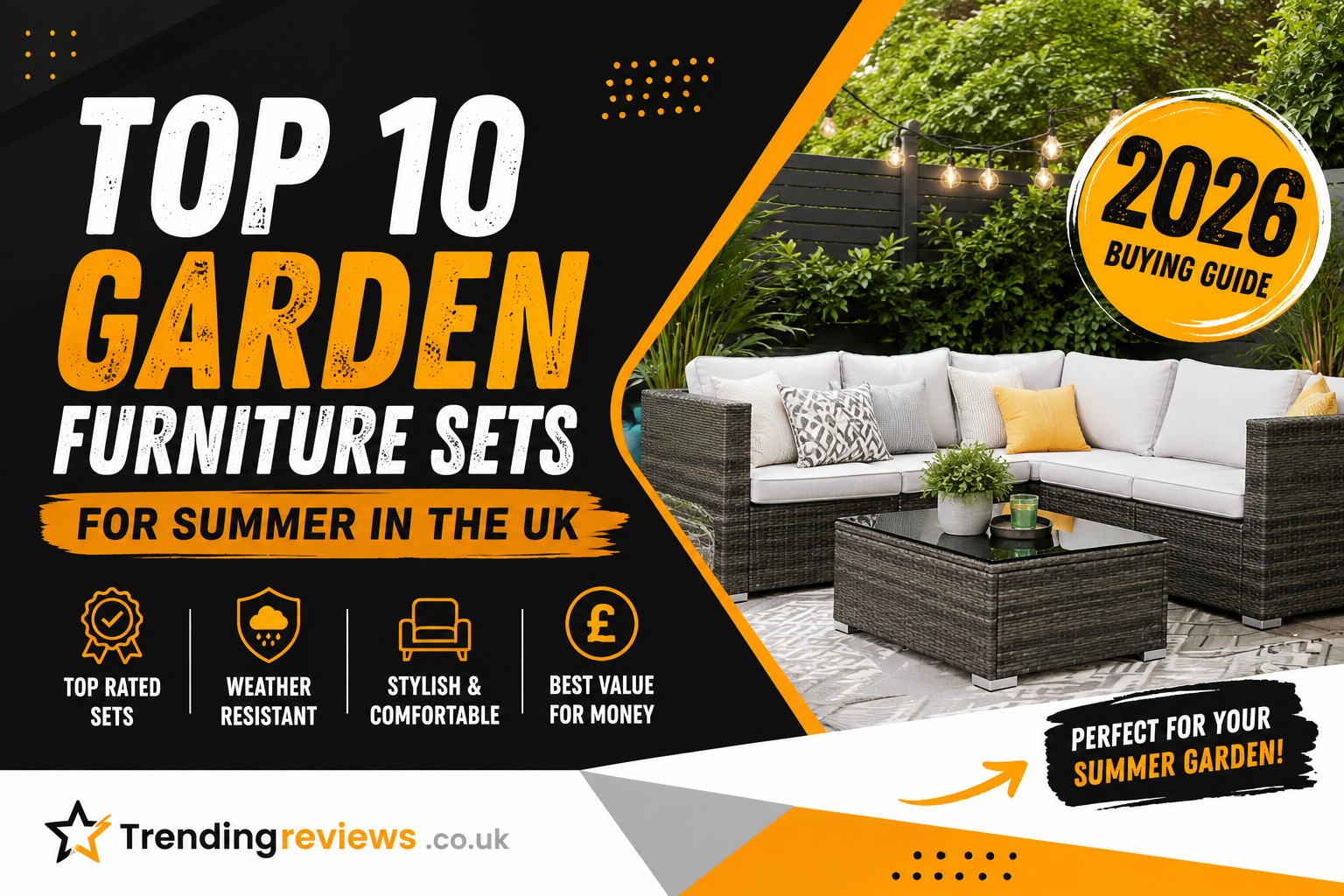 Top 10 Garden Furniture Sets for Summer in the UK